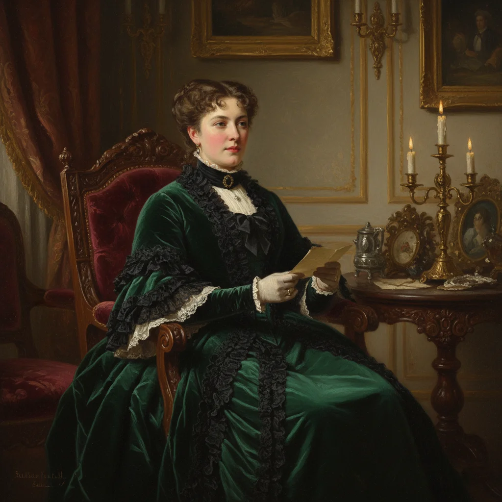 Historical figure in period-appropriate setting